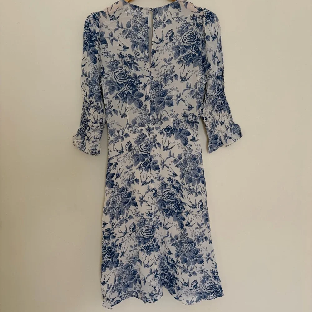 Reformation Carolena Dress Pompadour Size 8 - Picture 6 of 10